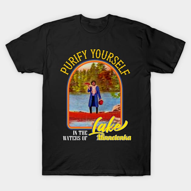 Purify Yourself in the Waters of Lake Minnetonka Retro T-Shirt by RAINYDROP